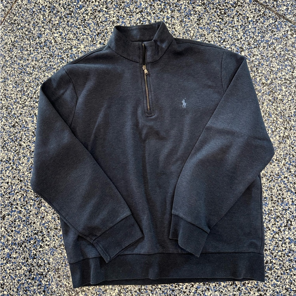 Ralph Lauren navy Charcoal Half-Zip Pullover XL